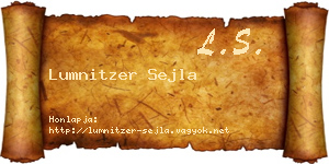 Lumnitzer Sejla névjegykártya